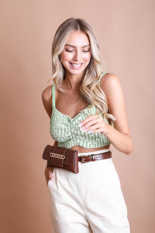 Wide Clutch Belt Bag