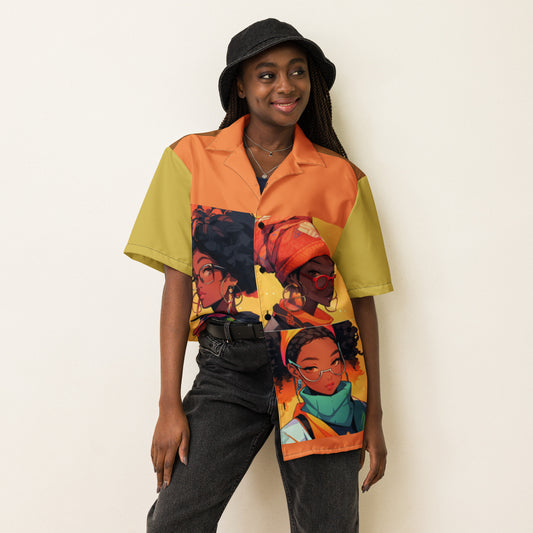 MELANIN button-up shirt